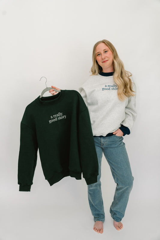 Classic Crewneck- Forest Green